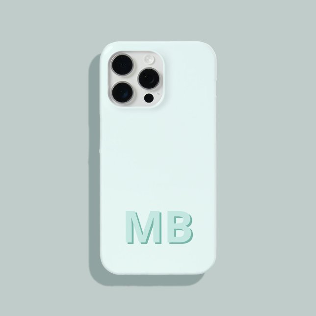 Simple Modern Initial Monogram Case-Mate iPhone Case (Creator Uploaded)