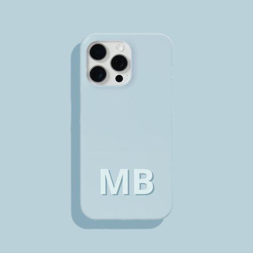 Simple Modern Initial Monogram iPhone 15 Pro Max Case
