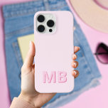 Simple Modern Initial Monogram iPhone 15 Pro Max Case<br><div class="desc">Simple Modern Initial Monogram Phone Case. Create your own personalized iPhone Case with custom initial name.</div>