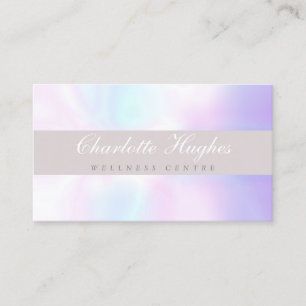 Simple Modern Iridescent Business Card