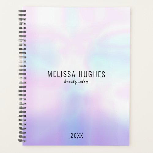 Simple Modern Iridescent Calligraphy Script Planner