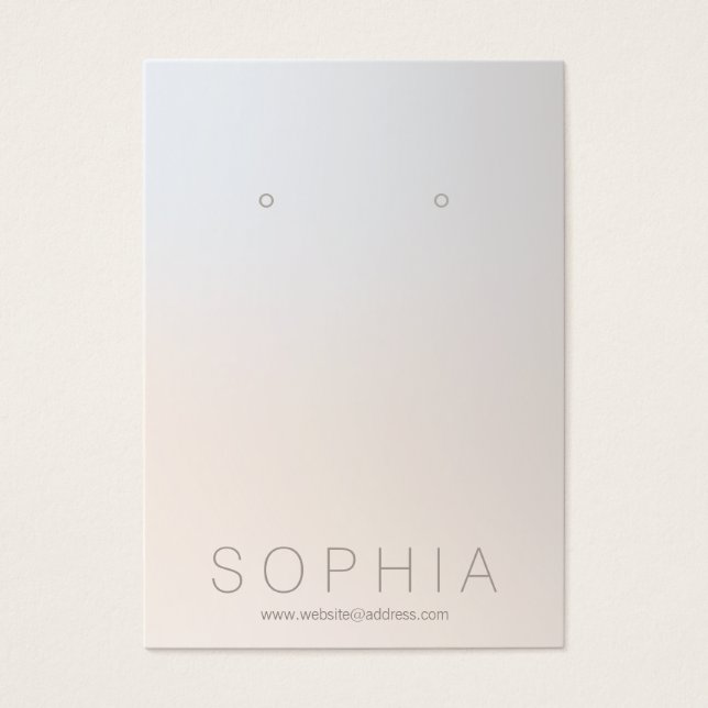 Simple Modern Jewelry Designer Earring Display (Front)