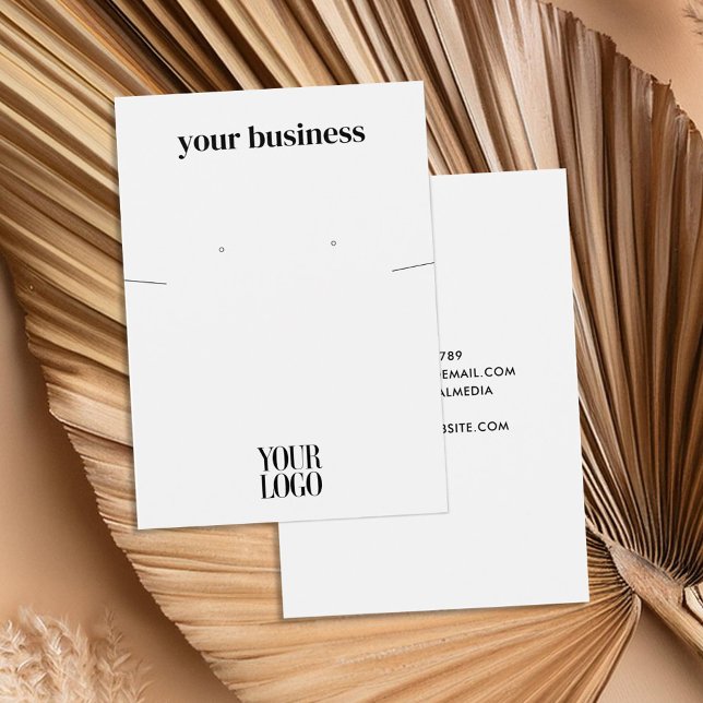 Simple Modern Jewelry Earring Display Card (Creator Uploaded)