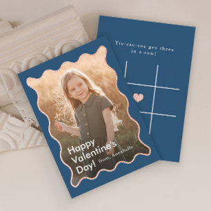 Simple Modern Kids Photo Classroom Valentine's Note Card