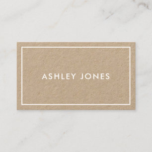 Simple Modern Kraft Business Card