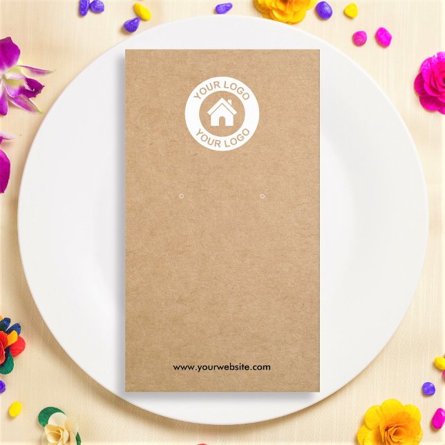 Simple Modern Kraft Earring Jewelry Display Card (Creator Uploaded)