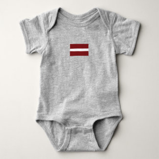 Simple Modern Latvia Latvian Flag Souvenir Baby Bodysuit