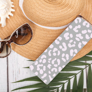 simple modern leopard cheetah print pink insulated tumbler