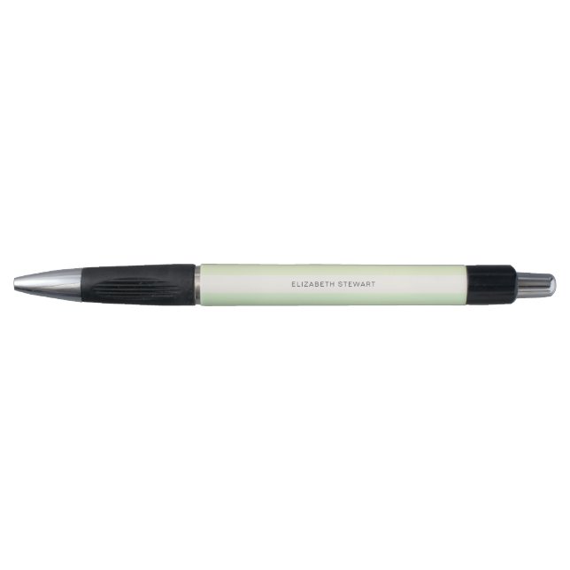 Simple Modern Light Spring Green Name Pen (Front)