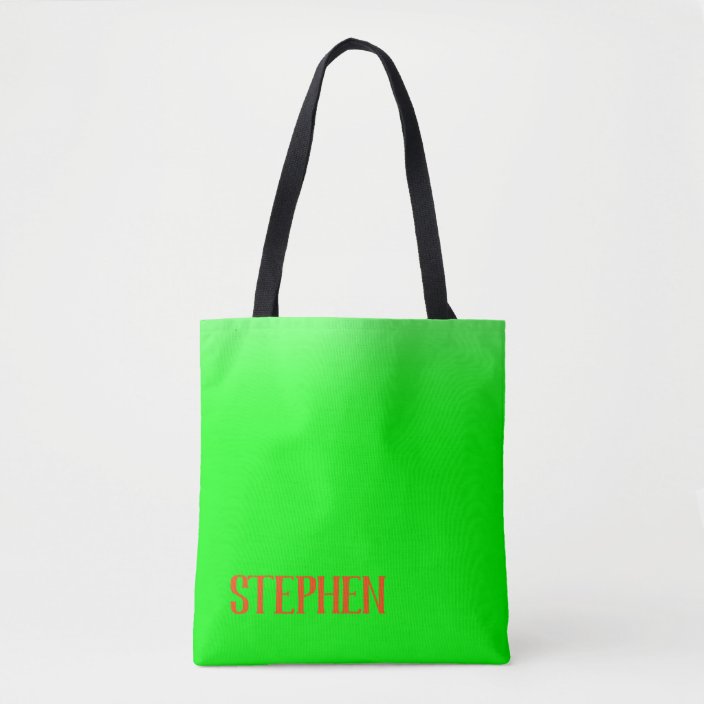 lime green tote bag