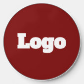 Simple Modern LOGO Branding Office Text Typography Wireless Charger (Front)