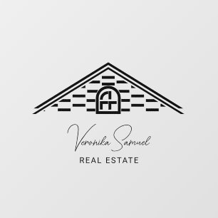 Simple Modern Logo Real Estate Professional Wall D Decal
