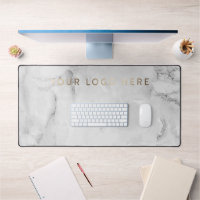 Simple Modern Logo White Marble Office