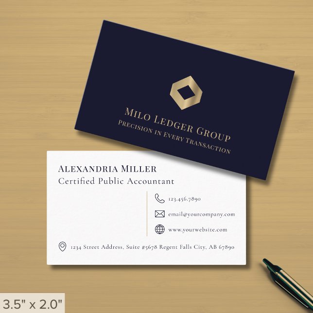 Simple Modern Luxury Brand Business Card (Creator Uploaded)