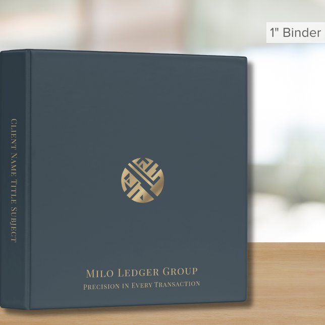 Simple Modern Luxury Logo 3 Ring Binder (Creator Uploaded)