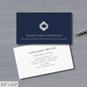 Simple Modern Luxury Logo Business Card