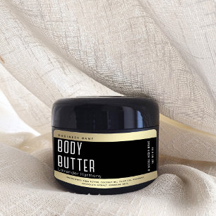 Simple modern luxury typography black gold classic label