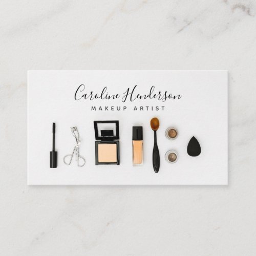 Simple Modern Makeup ArtistSupplier Business Card
