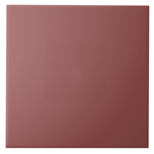 Simple Modern Marsala Ceramic Tile (Front)