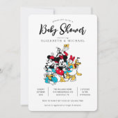 Simple Modern Mickey and Friends Baby Shower Invitation (Front)
