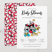 Simple Modern Mickey and Friends Baby Shower