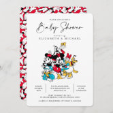 Simple Modern Mickey Mouse Birthday Thank You Invitation