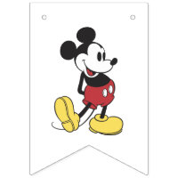 Simple Modern Mickey Mouse Birthday Banner