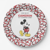 Simple Modern Mickey Mouse Birthday Napkins