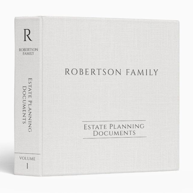 Simple Modern Minimal 3 Ring Binder (Front/Spine)
