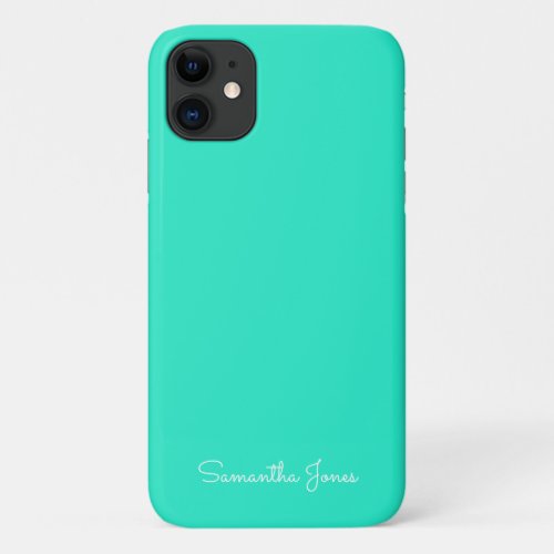 Simple Modern Minimal Aqua Case_Mate iPhone Case