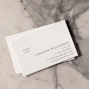 Simple Modern Minimal Elegant Professional Logo  Business Card