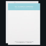 Simple Modern Minimal Family Doctor Letterhead<br><div class="desc">Simple Modern Minimal Family Doctor Letterhead</div>