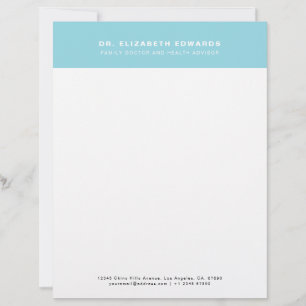 Simple Modern Minimal Family Doctor Letterhead