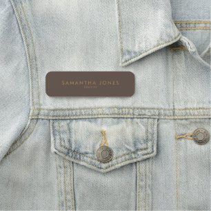 Simple Modern Minimal Name Tag