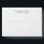 Simple Modern Minimal Save the Date Return Address Envelope<br><div class="desc">Simple Modern Minimal Save the Date Return Address envelope coordinates with our Simple Modern Minimalist Photo Save The Dates. Simply choose "none" for envelopes when you order the invitation,  and then add this item to your order in the appropriate quantity.</div>