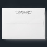 Simple Modern Minimal Save the Date Return Address Envelope<br><div class="desc">Simple Modern Minimal Save the Date Return Address envelope coordinates with our Simple Modern Minimalist Photo Save The Dates. Simply choose "none" for envelopes when you order the invitation,  and then add this item to your order in the appropriate quantity.</div>