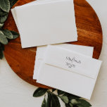 Simple Modern Minimal White Wedding Envelope<br><div class="desc">This clean and elegant envelope serves as the perfect means to deliver your invitations in style. Its simple yet sophisticated design pairs beautifully with various wedding themes,  ensuring your invitations make a striking first impression. Choose this envelope to add a touch of timeless elegance to your wedding stationery.</div>