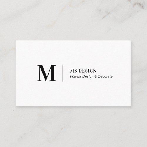 Simple Modern Minimalist Business Cards