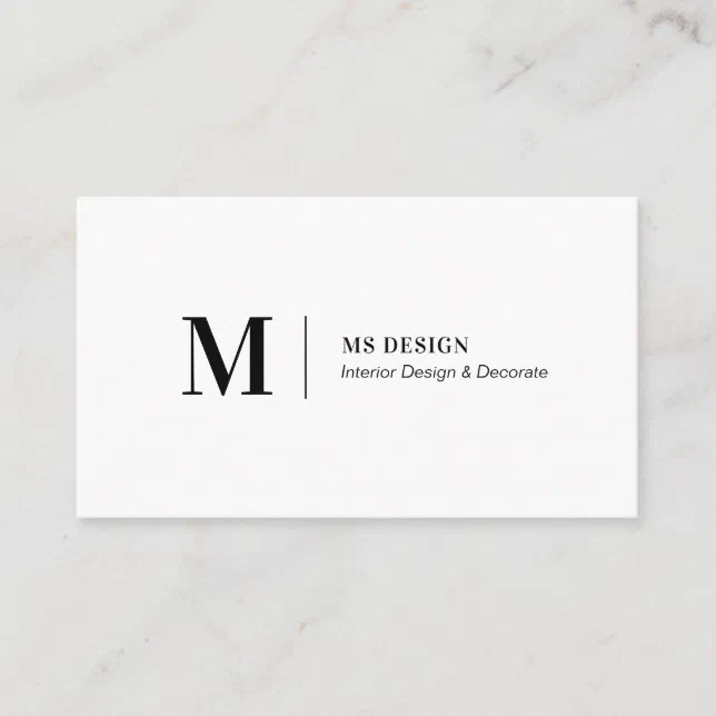 Simple Modern Minimalist Business Cards | Zazzle