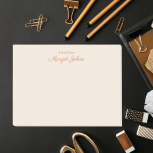 Simple Modern Minimalist Elegant Monogram Post-it Notes