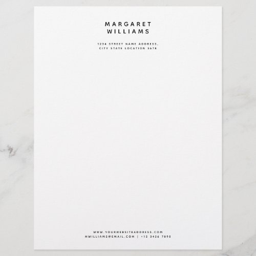Simple Modern Minimalist Elegant Office Letterhead