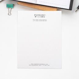 Simple Modern Minimalist Elegant Office Letterhead