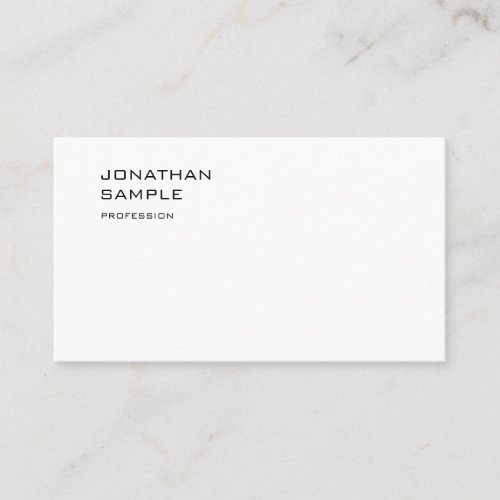 Simple Modern Minimalist Elegant Professional Business Card