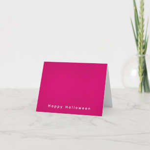 Simple Modern Minimalist Happy Halloween Card