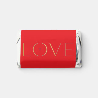 Simple Modern Minimalist LOVE Candy Wrapper Hershey's Miniatures