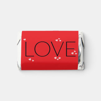 Simple Modern Minimalist LOVE Candy Wrapper Hershey's Miniatures