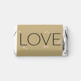 Simple Modern Minimalist LOVE Candy Wrapper Hershey's Miniatures