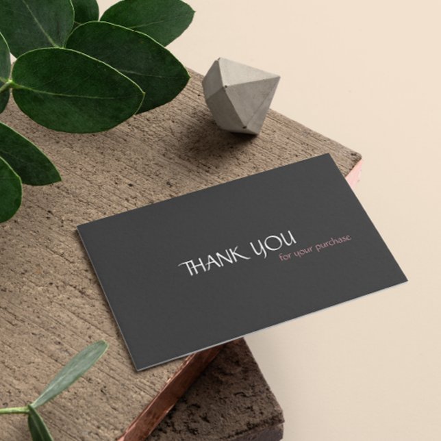 Simple Modern Minimalist Order Thank You Business Card (Simple Modern Minimalist Order Thank You Business Card)