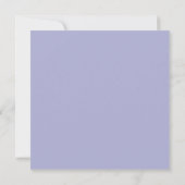 Simple Modern Minimalist Purple Save The Date (Back)
