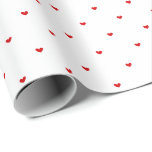 Simple Modern Minimalist Red Hearts Pattern Wrapping Paper<br><div class="desc">Elevate your gift-giving experience with this sleek and contemporary red and white wrapping paper adorned with a minimalist yet charming heart pattern. This modern take on gift wrap combines simplicity and sophistication, adding a touch of elegance to any Valentine's Day, birthday, or anniversary present for your husband, wife, boyfriend or...</div>